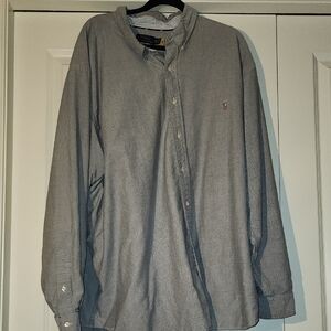 Polo by Ralph Lauren Charcoal Button Down Shirt 4XLB